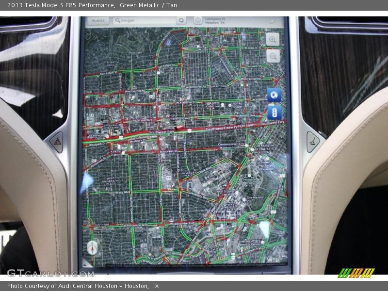 Navigation of 2013 Model S P85 Performance