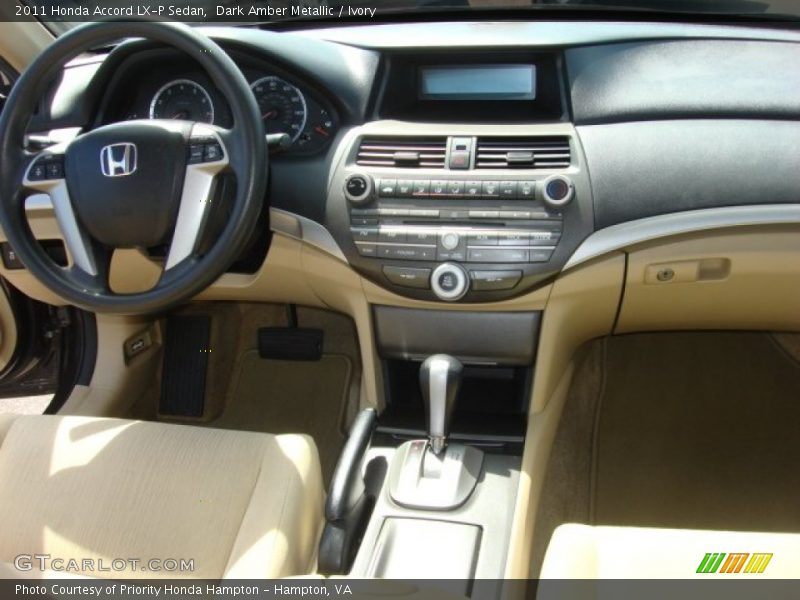 Dark Amber Metallic / Ivory 2011 Honda Accord LX-P Sedan