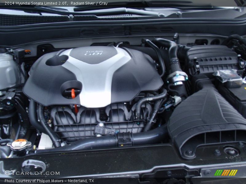 Radiant Silver / Gray 2014 Hyundai Sonata Limited 2.0T