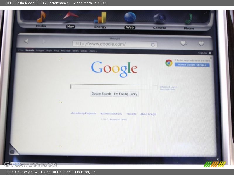 Controls of 2013 Model S P85 Performance