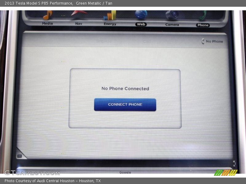 Controls of 2013 Model S P85 Performance
