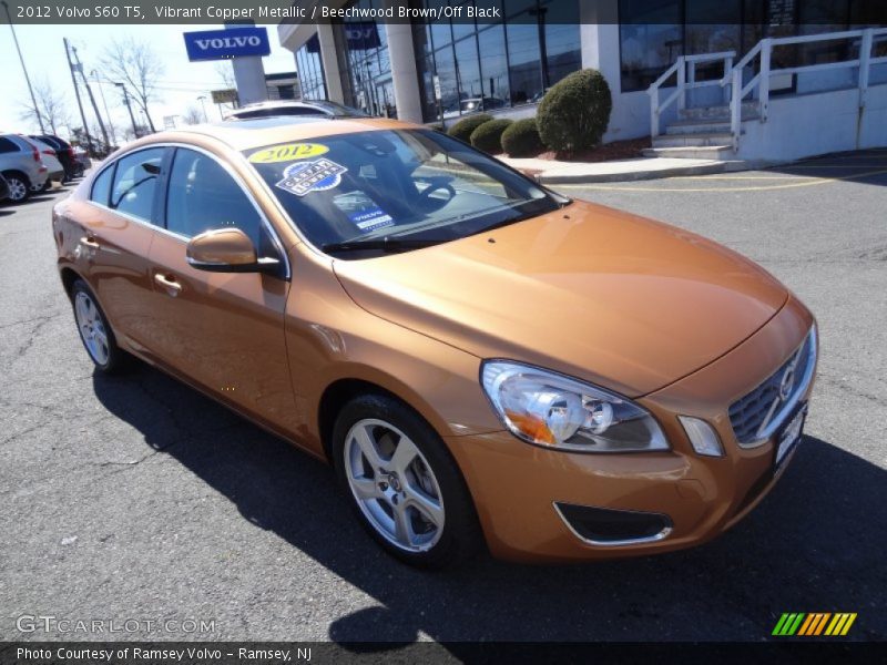 Vibrant Copper Metallic / Beechwood Brown/Off Black 2012 Volvo S60 T5