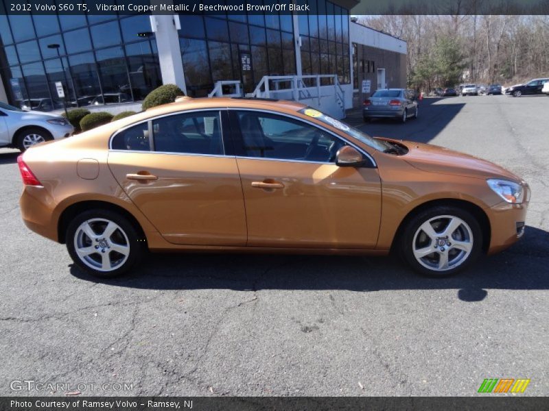 Vibrant Copper Metallic / Beechwood Brown/Off Black 2012 Volvo S60 T5
