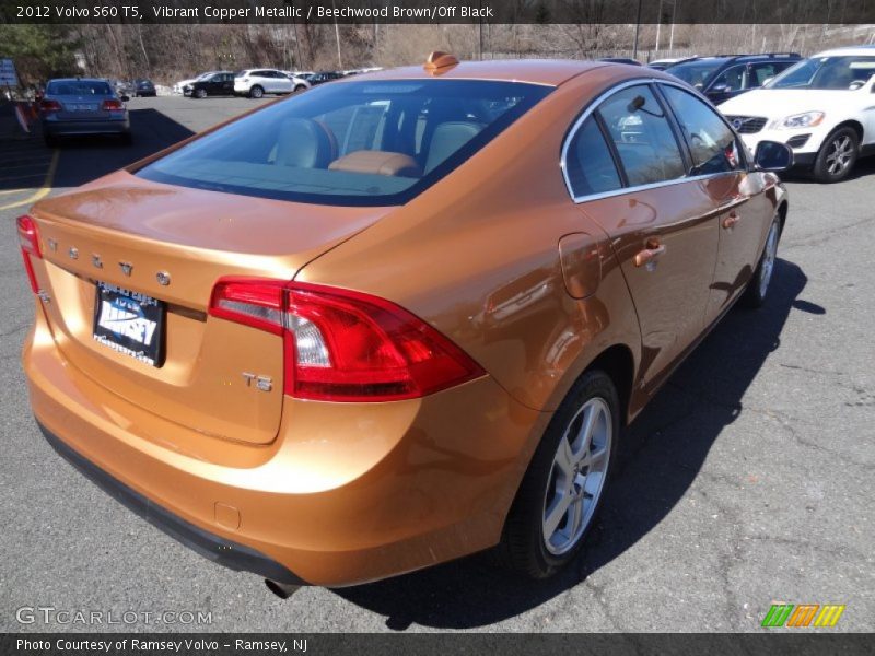 Vibrant Copper Metallic / Beechwood Brown/Off Black 2012 Volvo S60 T5