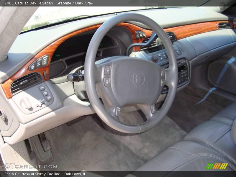 Graphite / Dark Gray 2001 Cadillac DeVille Sedan