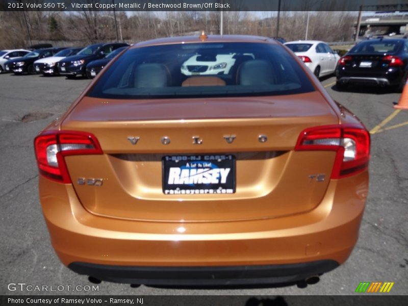 Vibrant Copper Metallic / Beechwood Brown/Off Black 2012 Volvo S60 T5