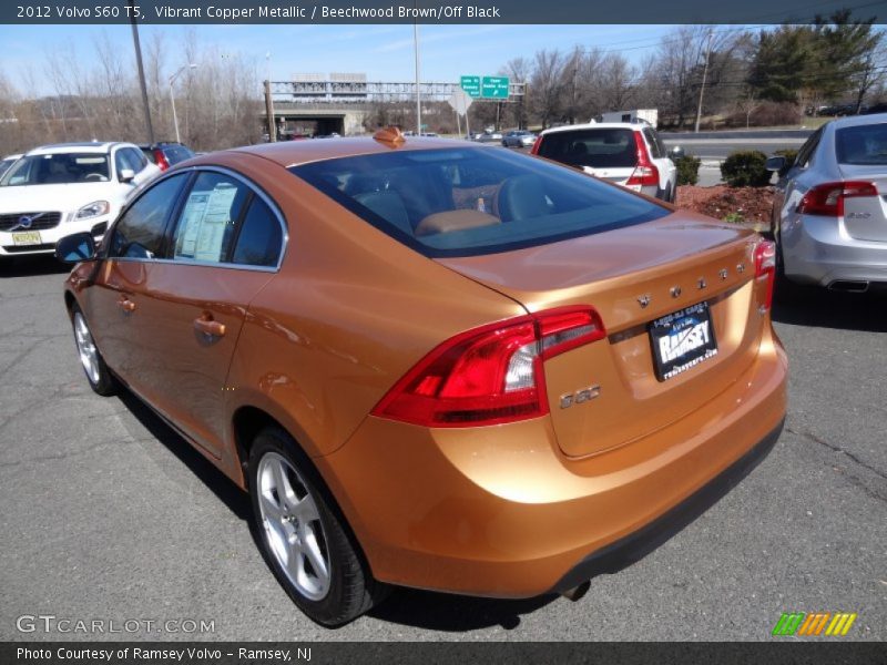 Vibrant Copper Metallic / Beechwood Brown/Off Black 2012 Volvo S60 T5