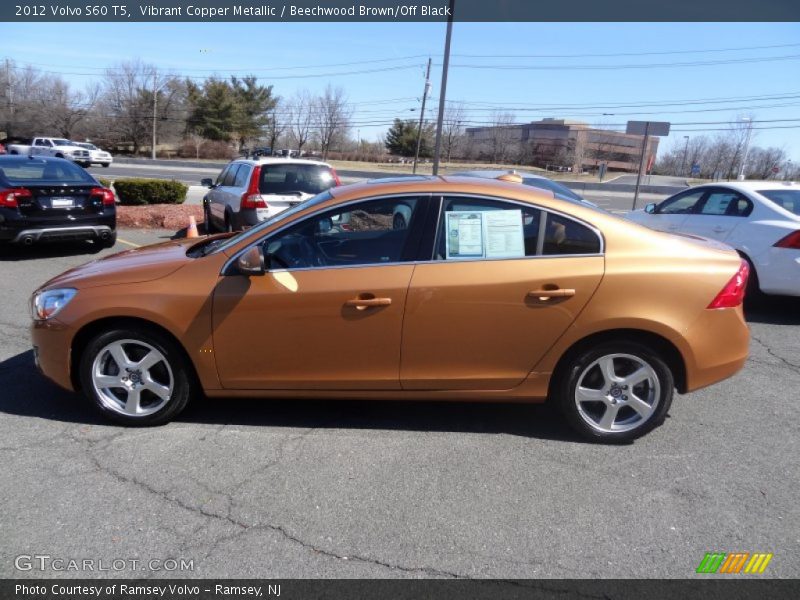 Vibrant Copper Metallic / Beechwood Brown/Off Black 2012 Volvo S60 T5