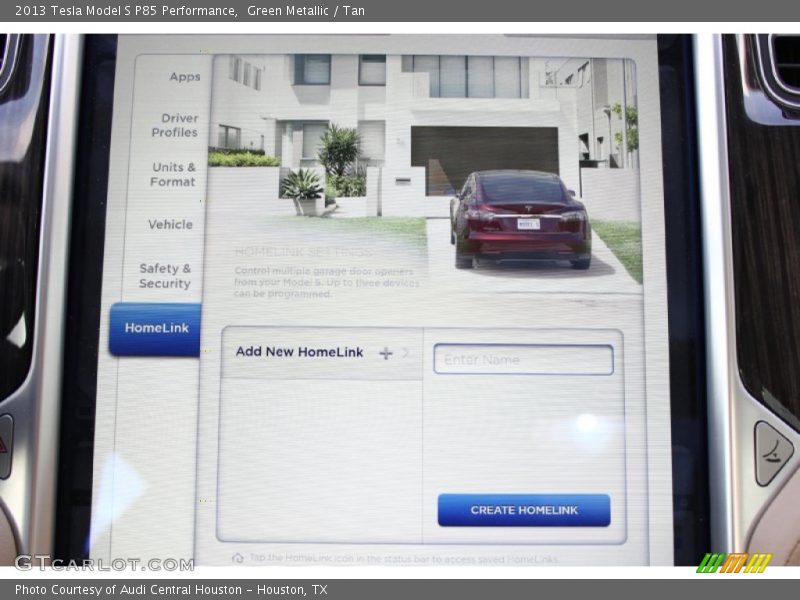 Controls of 2013 Model S P85 Performance