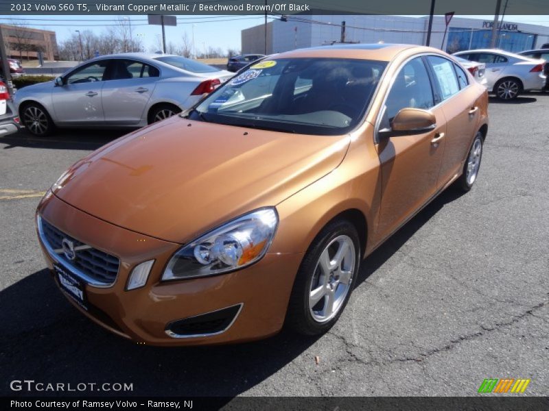 Vibrant Copper Metallic / Beechwood Brown/Off Black 2012 Volvo S60 T5