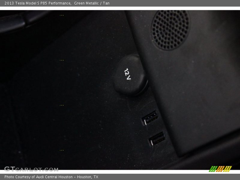 Green Metallic / Tan 2013 Tesla Model S P85 Performance