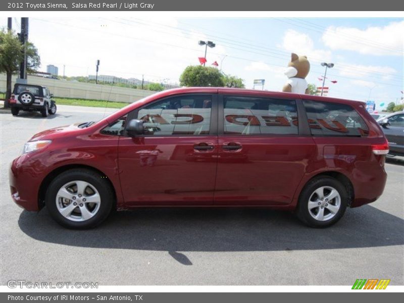 Salsa Red Pearl / Light Gray 2012 Toyota Sienna