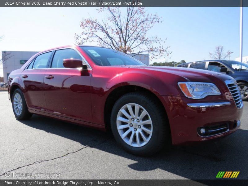 Deep Cherry Red Crystal Pearl / Black/Light Frost Beige 2014 Chrysler 300