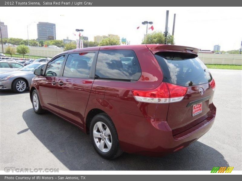 Salsa Red Pearl / Light Gray 2012 Toyota Sienna