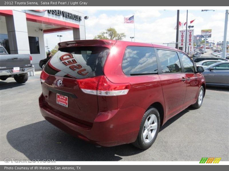 Salsa Red Pearl / Light Gray 2012 Toyota Sienna