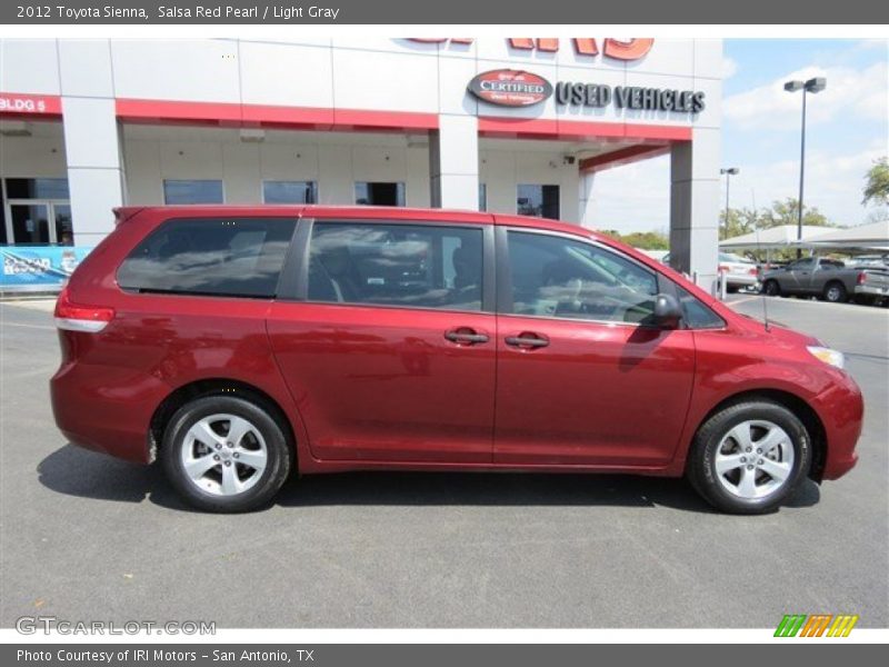 Salsa Red Pearl / Light Gray 2012 Toyota Sienna