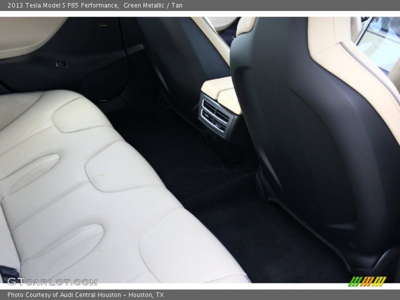 Green Metallic / Tan 2013 Tesla Model S P85 Performance