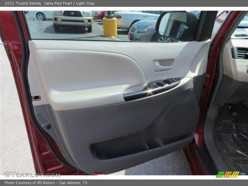 Salsa Red Pearl / Light Gray 2012 Toyota Sienna
