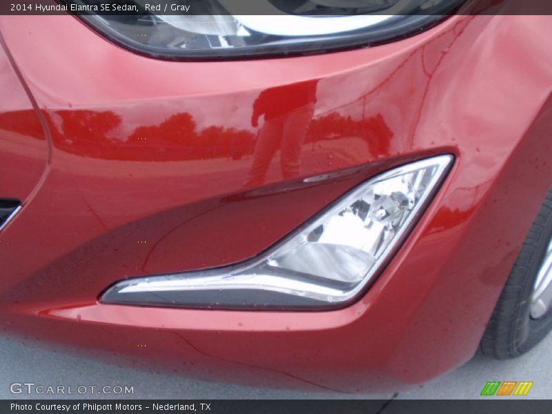 Red / Gray 2014 Hyundai Elantra SE Sedan