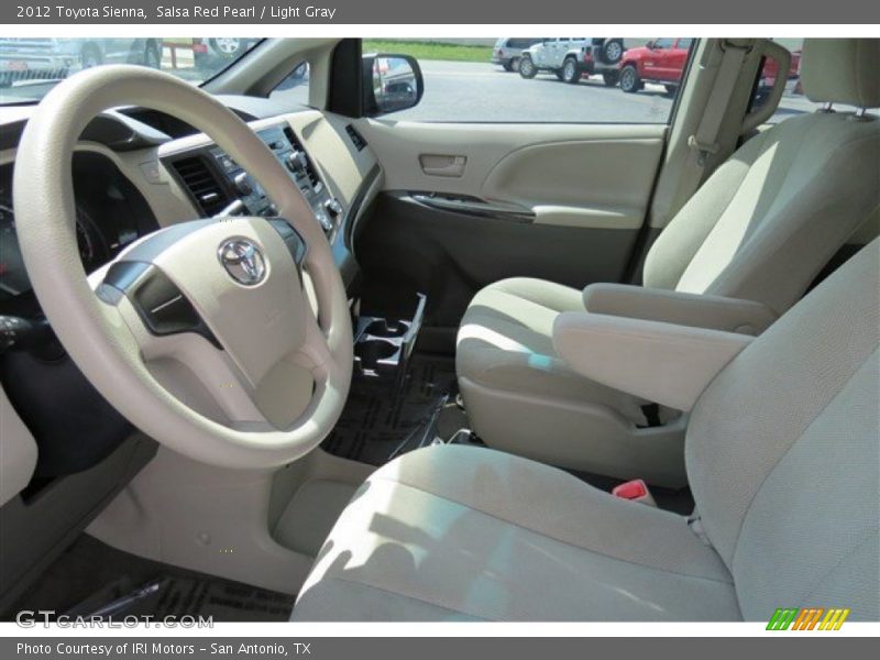 Salsa Red Pearl / Light Gray 2012 Toyota Sienna