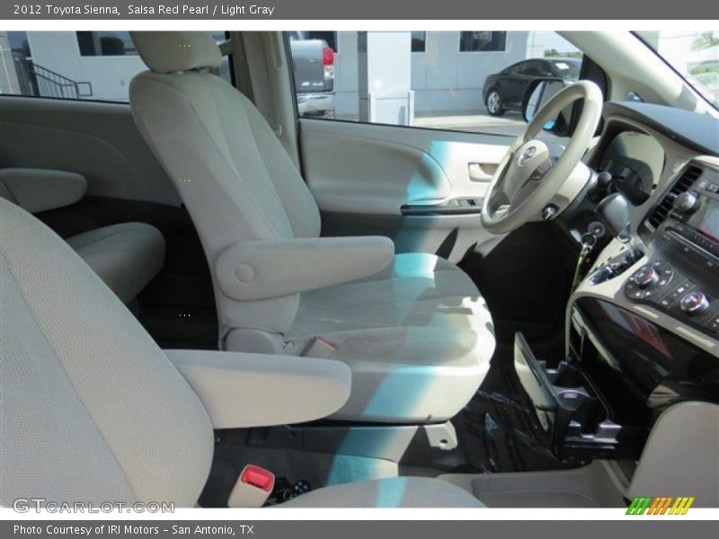 Salsa Red Pearl / Light Gray 2012 Toyota Sienna