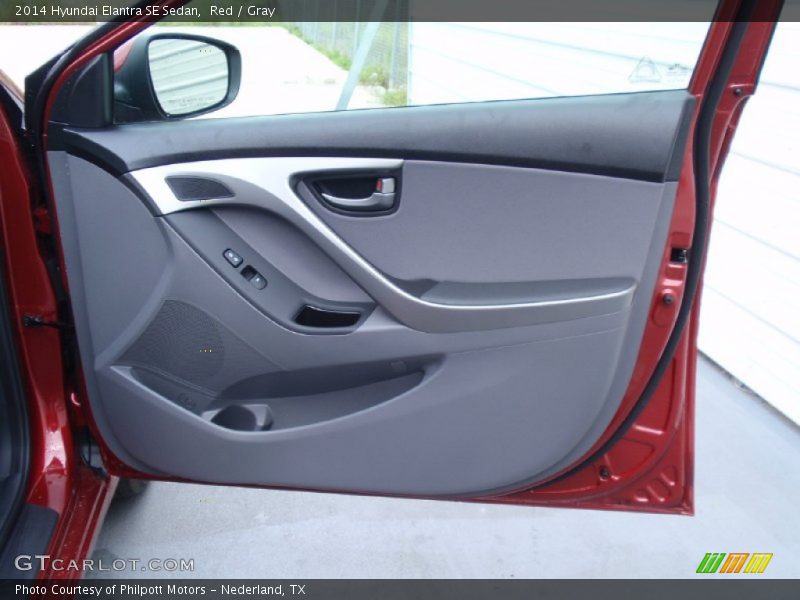 Red / Gray 2014 Hyundai Elantra SE Sedan