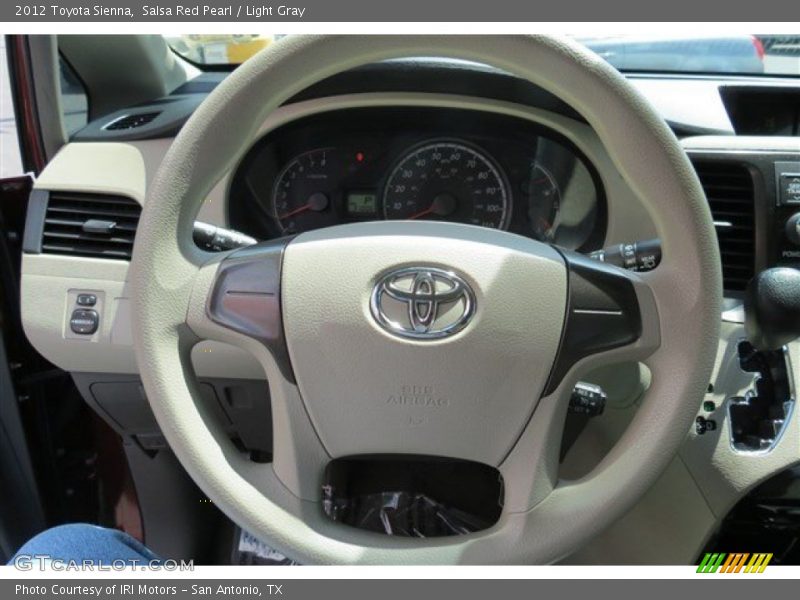 Salsa Red Pearl / Light Gray 2012 Toyota Sienna