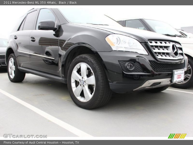 Black / Black 2011 Mercedes-Benz ML 350 4Matic