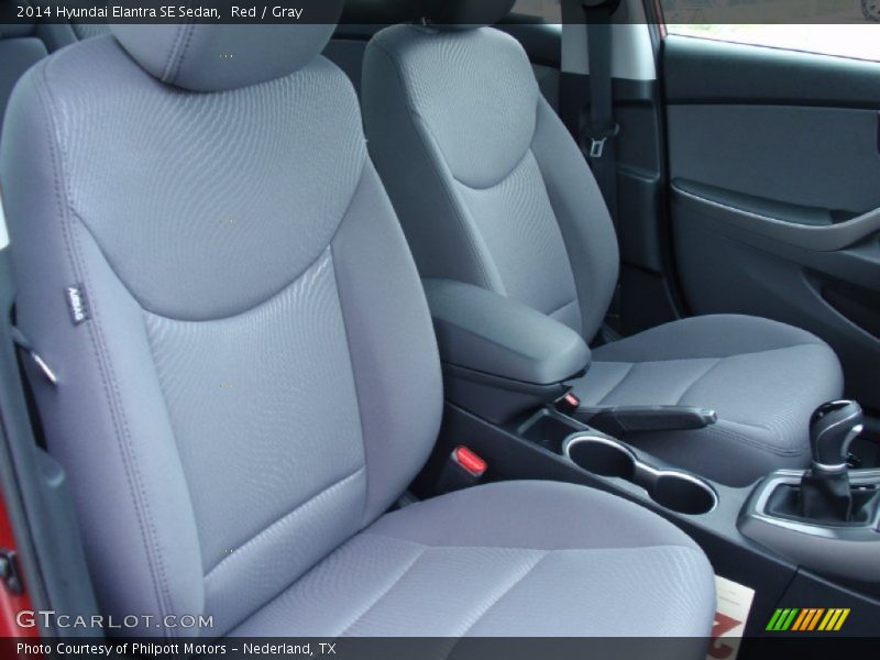 Red / Gray 2014 Hyundai Elantra SE Sedan
