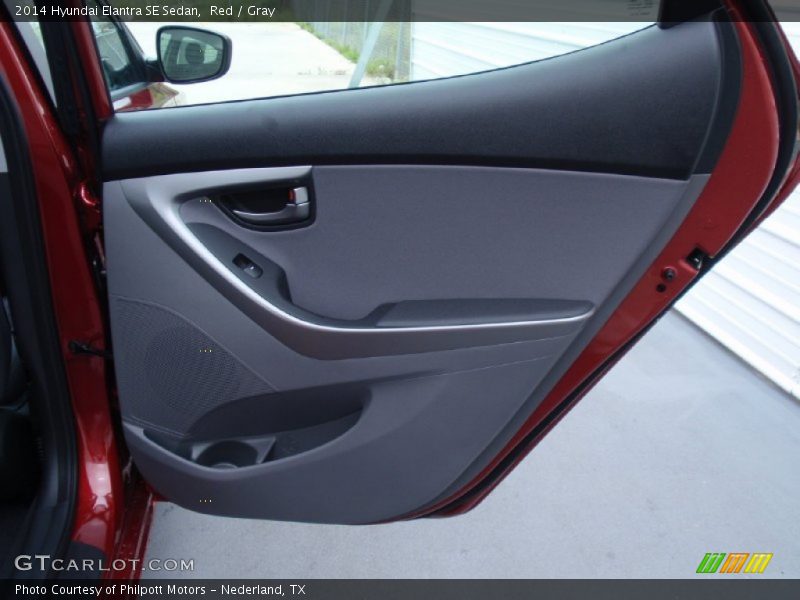 Red / Gray 2014 Hyundai Elantra SE Sedan