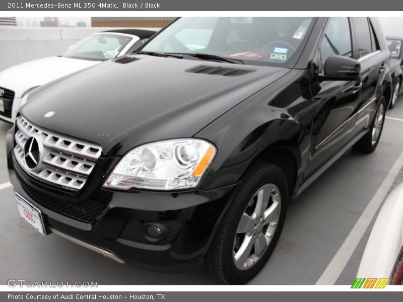 Black / Black 2011 Mercedes-Benz ML 350 4Matic