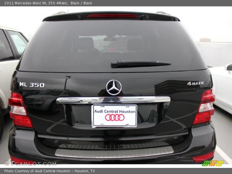 Black / Black 2011 Mercedes-Benz ML 350 4Matic
