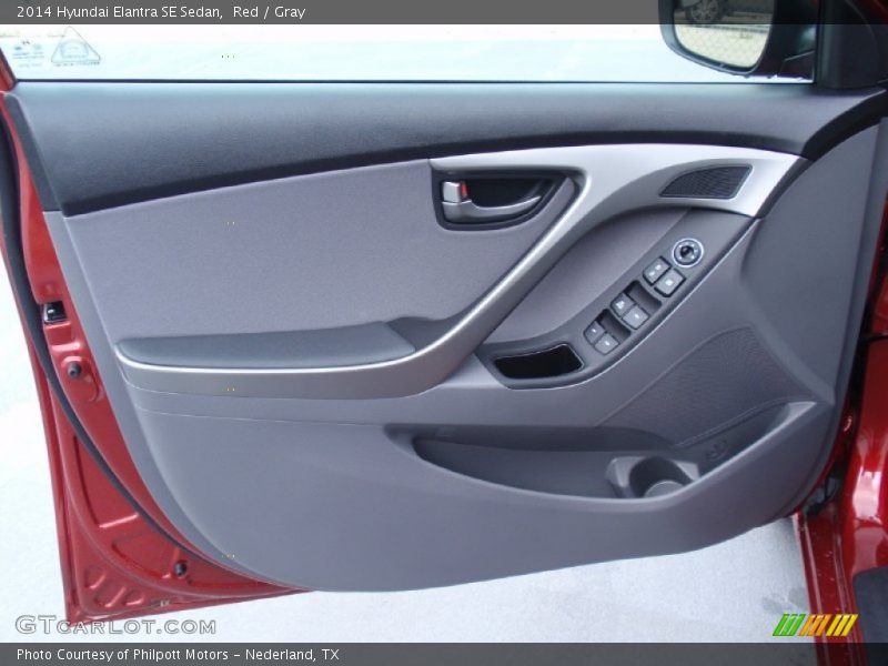 Red / Gray 2014 Hyundai Elantra SE Sedan