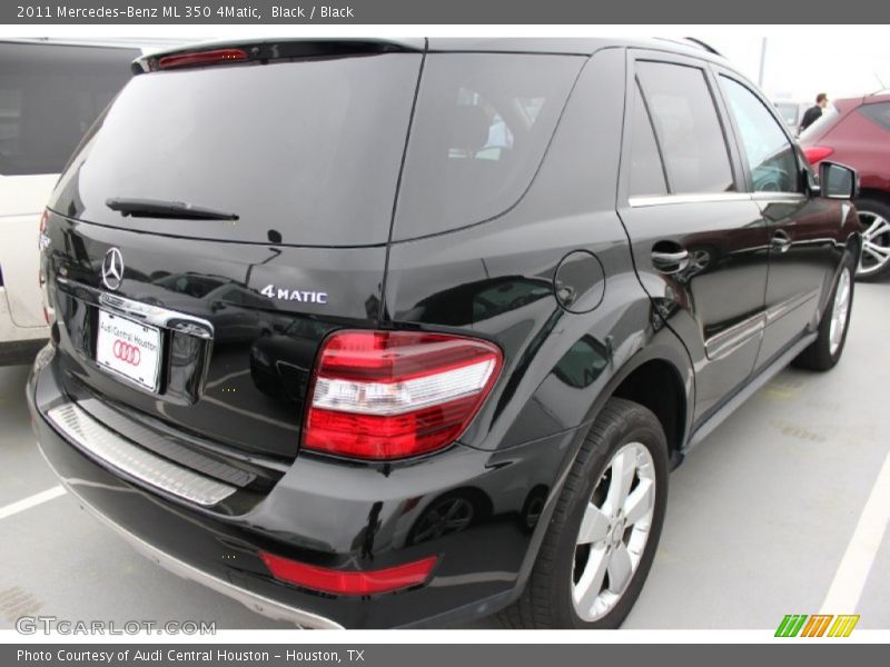 Black / Black 2011 Mercedes-Benz ML 350 4Matic