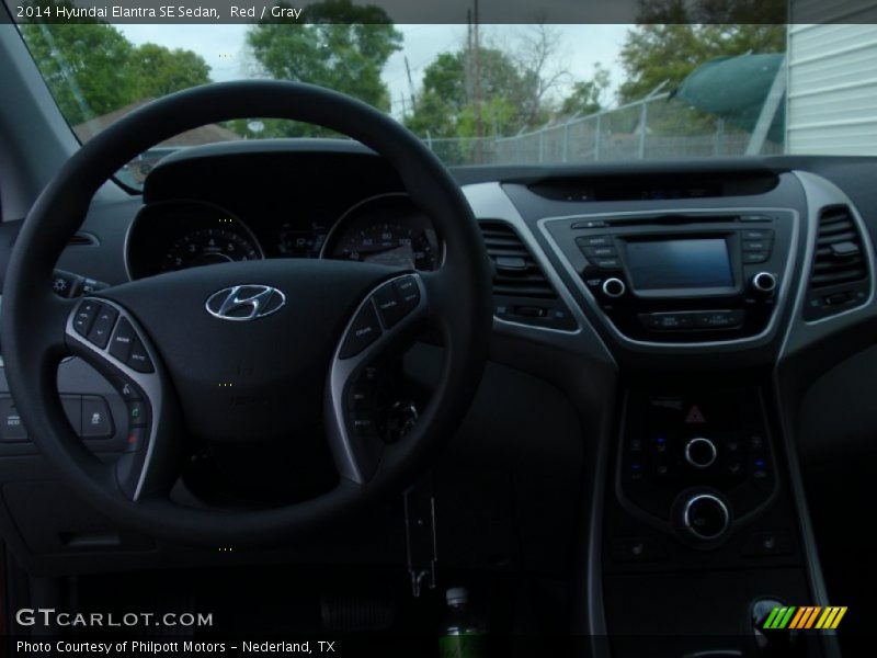 Red / Gray 2014 Hyundai Elantra SE Sedan