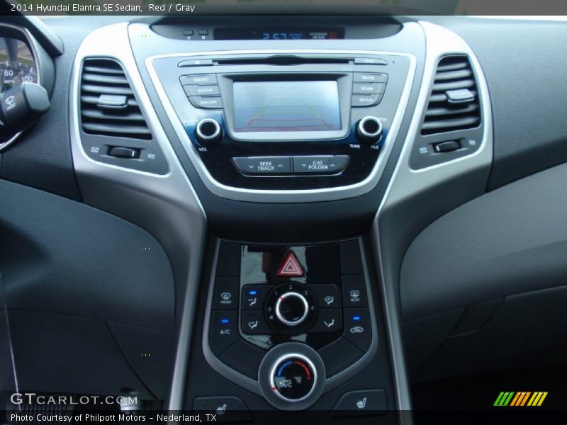 Red / Gray 2014 Hyundai Elantra SE Sedan