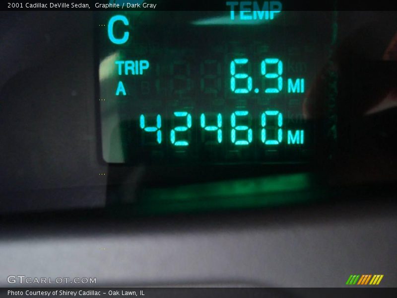 Graphite / Dark Gray 2001 Cadillac DeVille Sedan
