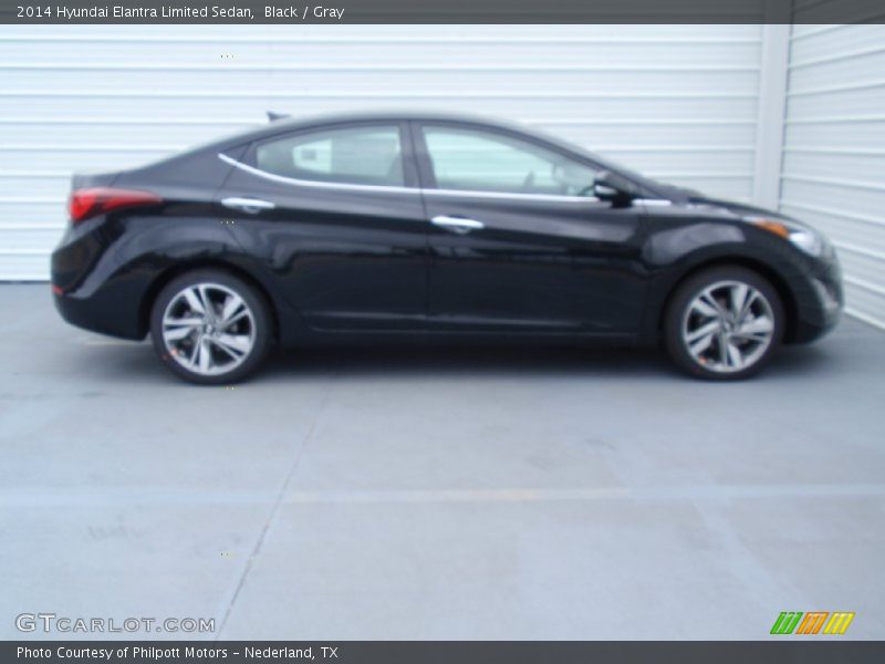 Black / Gray 2014 Hyundai Elantra Limited Sedan
