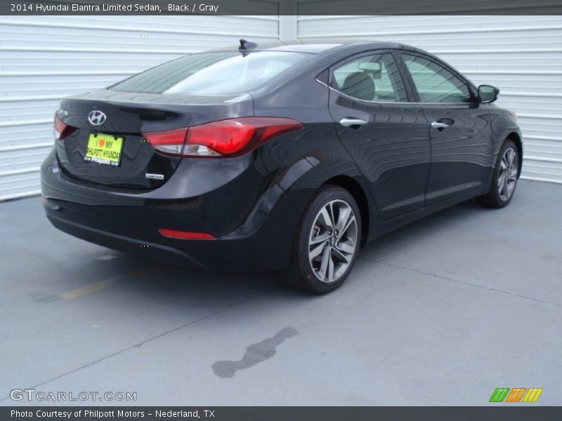 Black / Gray 2014 Hyundai Elantra Limited Sedan