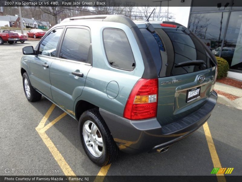 Royal Jade Green / Black 2007 Kia Sportage LX V6 4WD