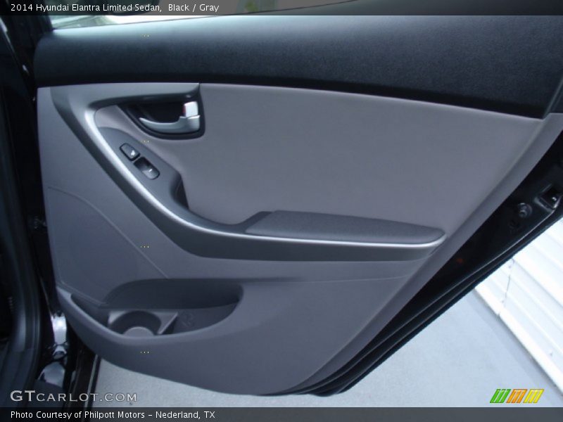 Black / Gray 2014 Hyundai Elantra Limited Sedan