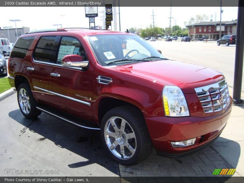Infrared / Ebony/Ebony 2009 Cadillac Escalade AWD