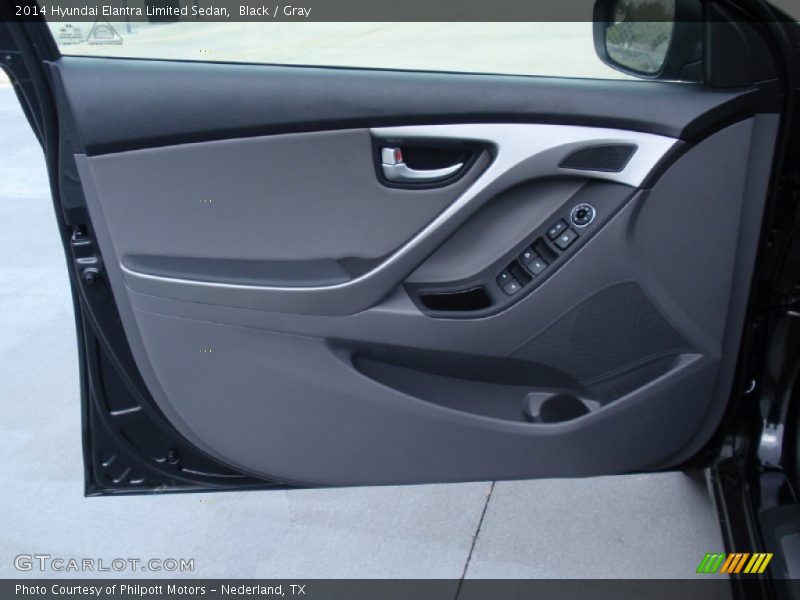 Black / Gray 2014 Hyundai Elantra Limited Sedan