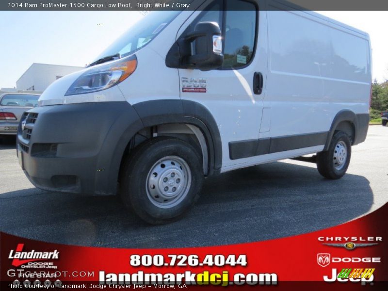 Bright White / Gray 2014 Ram ProMaster 1500 Cargo Low Roof