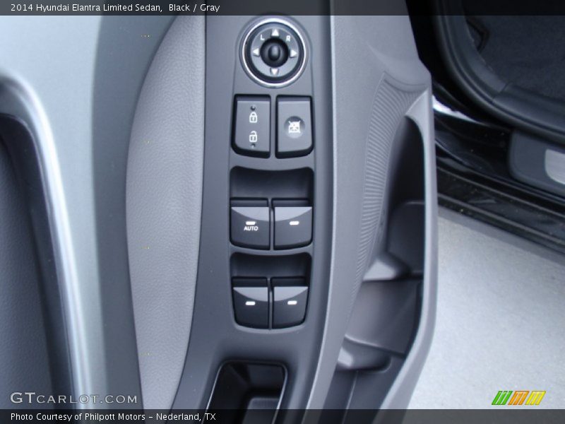 Black / Gray 2014 Hyundai Elantra Limited Sedan