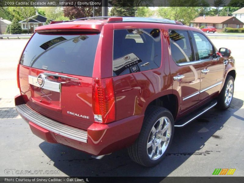 Infrared / Ebony/Ebony 2009 Cadillac Escalade AWD