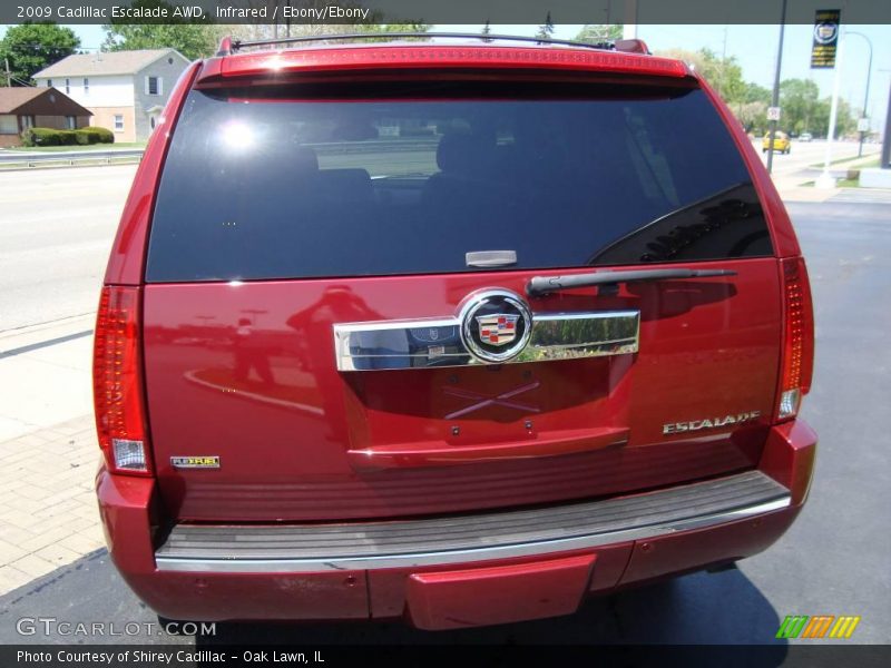 Infrared / Ebony/Ebony 2009 Cadillac Escalade AWD