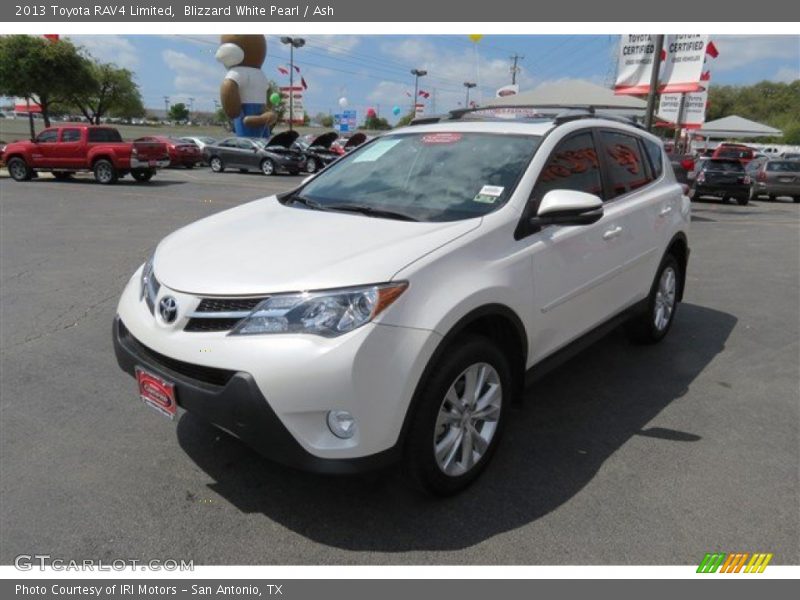 Blizzard White Pearl / Ash 2013 Toyota RAV4 Limited