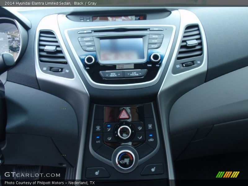 Black / Gray 2014 Hyundai Elantra Limited Sedan