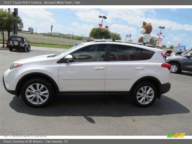 Blizzard White Pearl / Ash 2013 Toyota RAV4 Limited